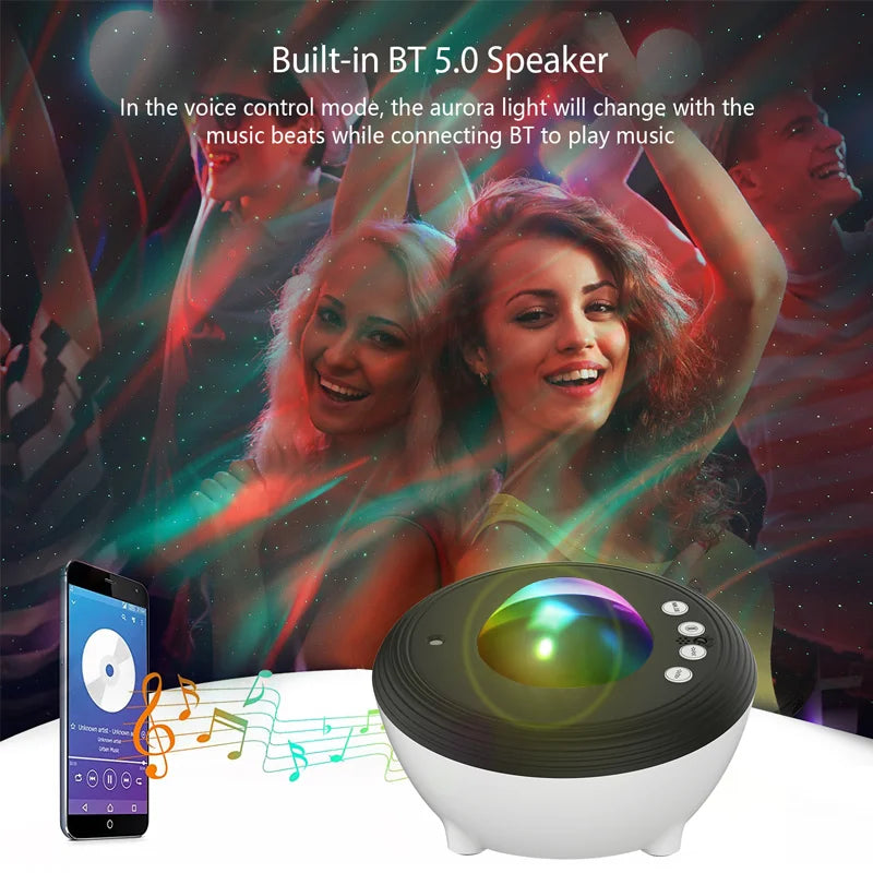 Galaxy Projector LED Rotate Bluetooth Speaker